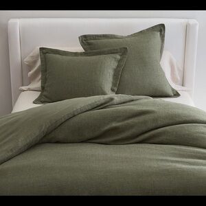 COPY - Pottery Barn European Flax Linen Waffle Duvet Cover/Shams